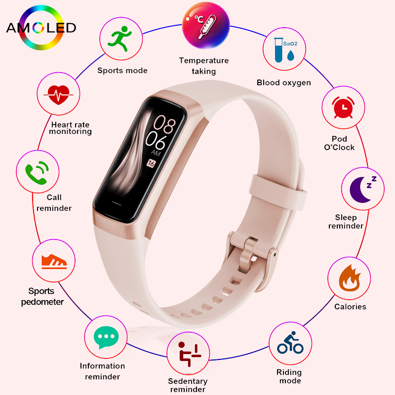 Health Wellness Bracelet - FOXBOX jam tangan pintar jam tangan