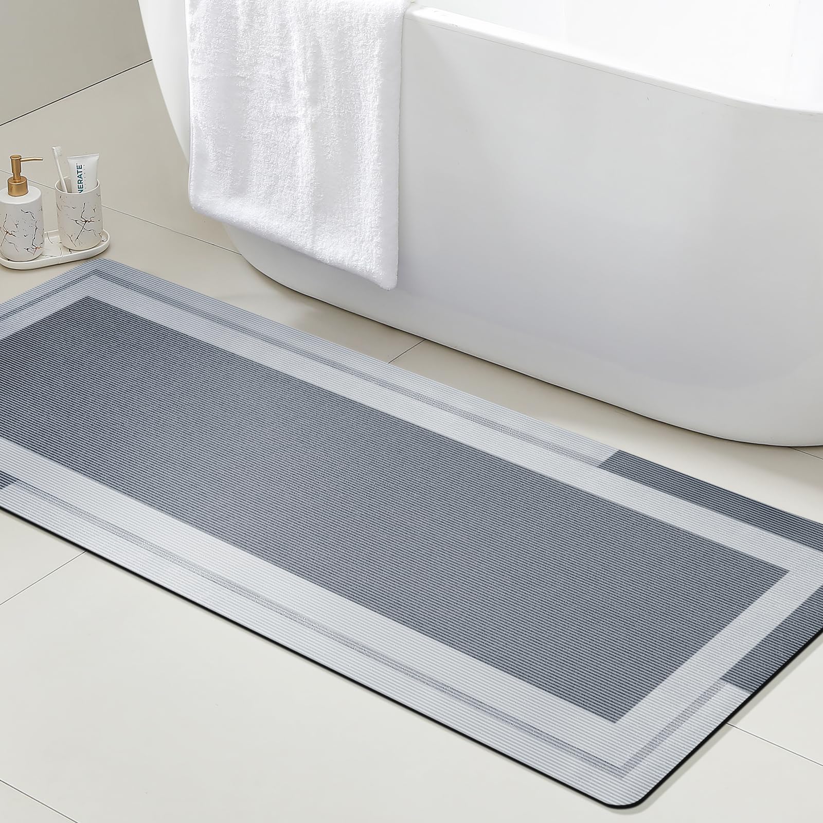 VIKAMA Karpet Kamar Mandi deng - Bamboo Bath Mat ulasan dan harga